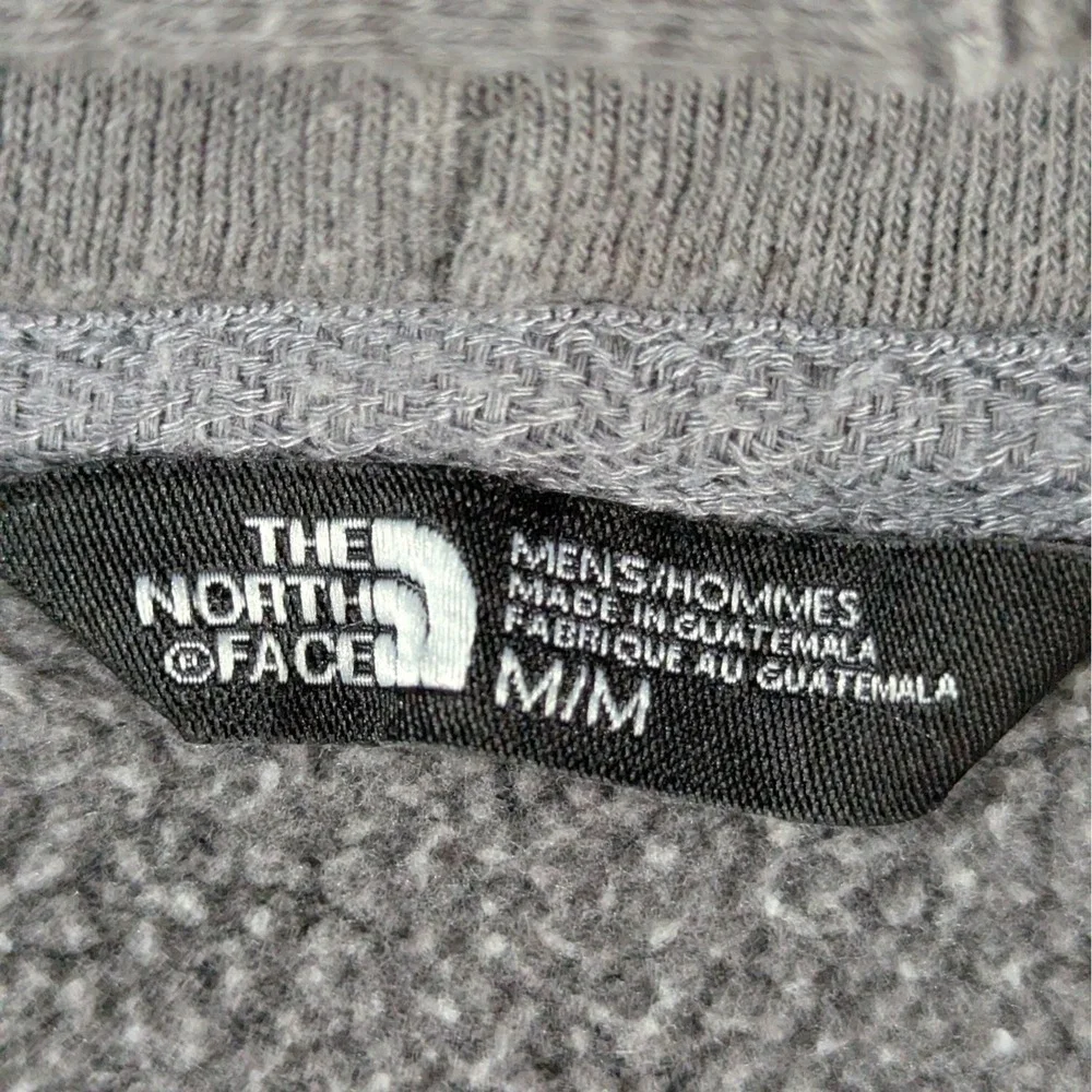 The North‎ Face Mens Half Dome Full Zip Hoodie Size M Gray White Logo